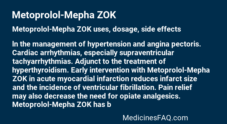 Metoprolol-Mepha ZOK