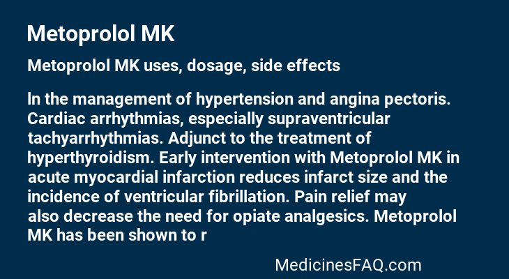 Metoprolol MK
