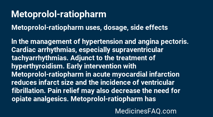 Metoprolol-ratiopharm
