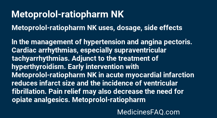 Metoprolol-ratiopharm NK