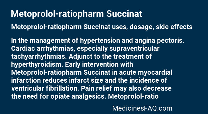Metoprolol-ratiopharm Succinat