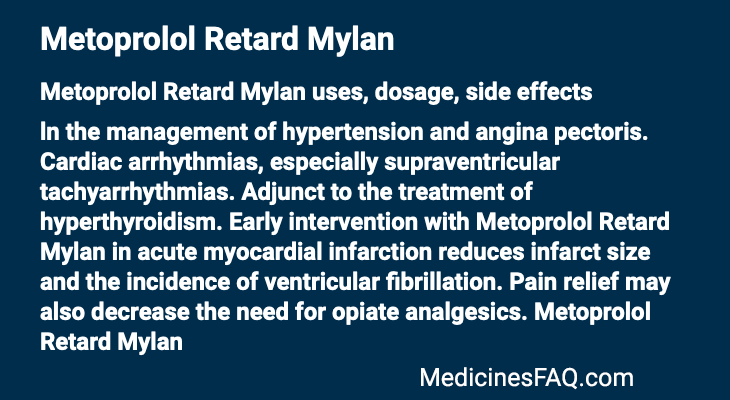Metoprolol Retard Mylan