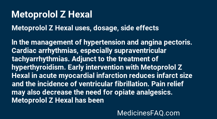 Metoprolol Z Hexal