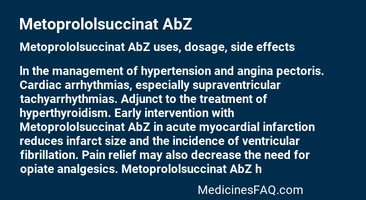 Metoprololsuccinat AbZ