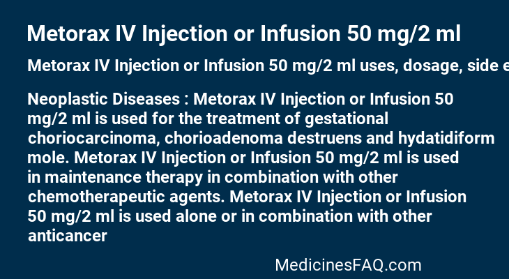 Metorax IV Injection or Infusion 50 mg/2 ml