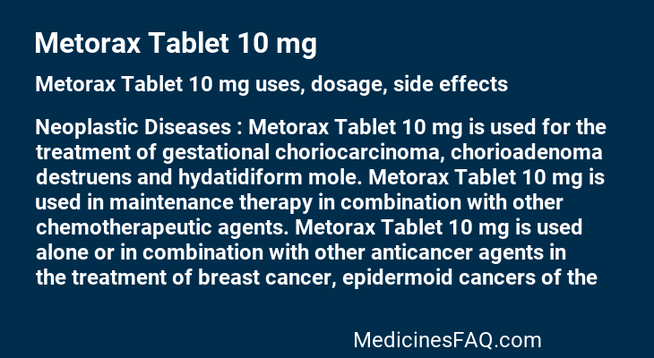 Metorax Tablet 10 mg