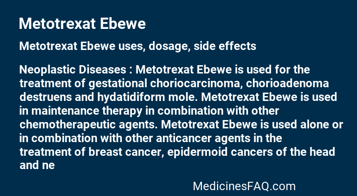 Metotrexat Ebewe
