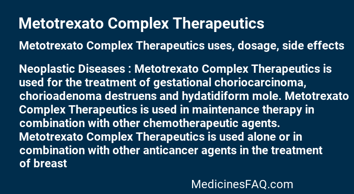 Metotrexato Complex Therapeutics