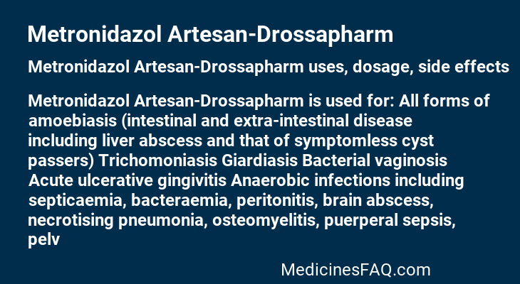 Metronidazol Artesan-Drossapharm