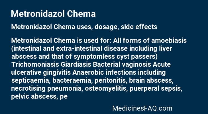 Metronidazol Chema