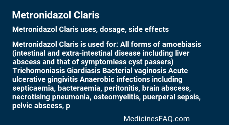 Metronidazol Claris