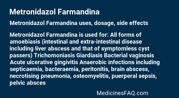 Metronidazol Farmandina