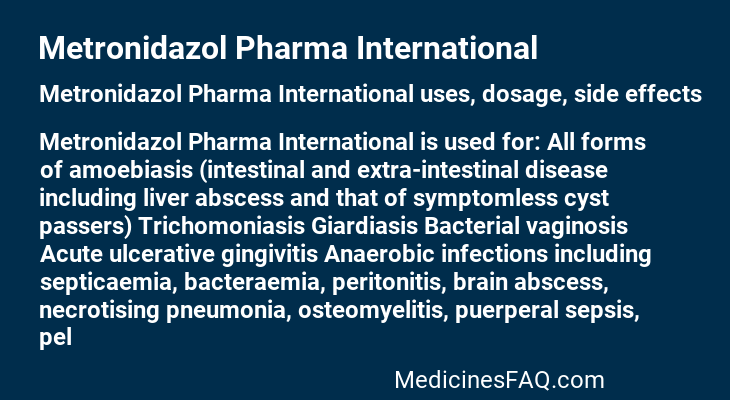 Metronidazol Pharma International
