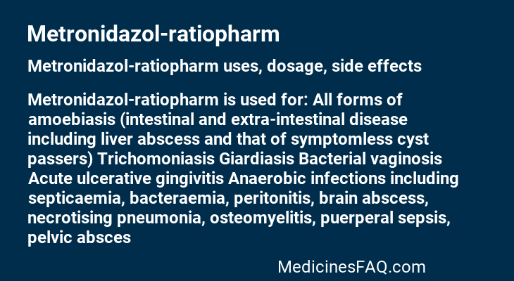 Metronidazol-ratiopharm
