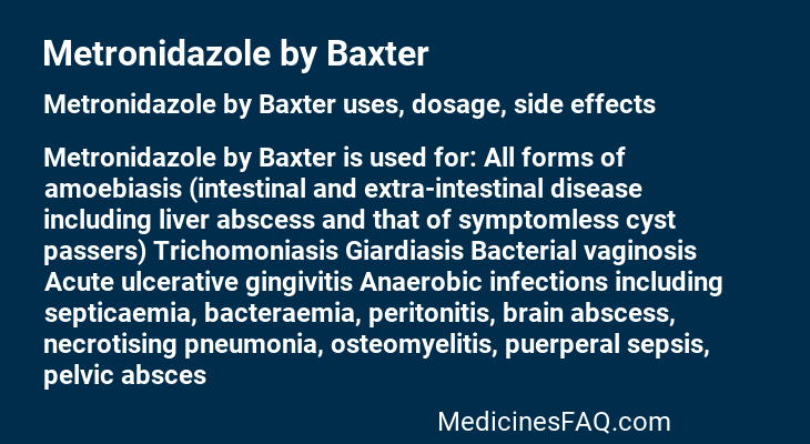 Metronidazole by Baxter