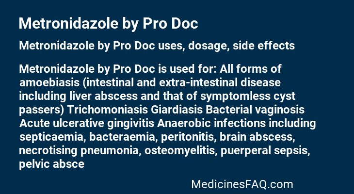Metronidazole by Pro Doc