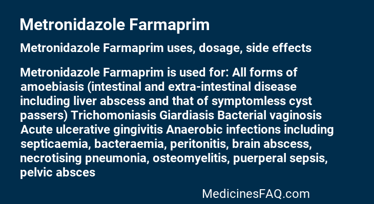 Metronidazole Farmaprim