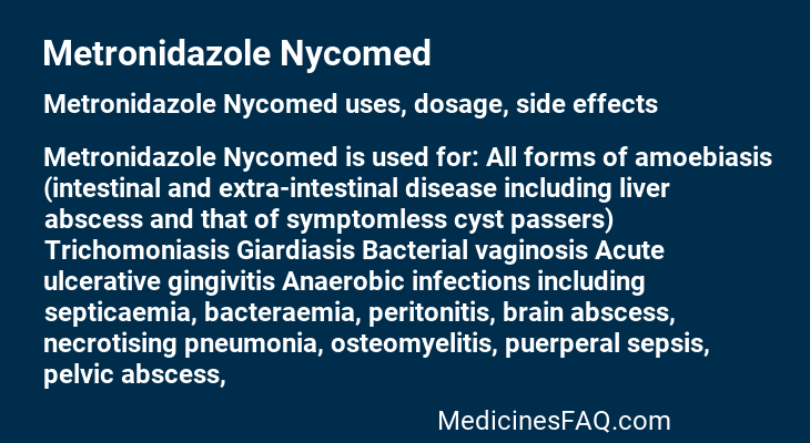 Metronidazole Nycomed