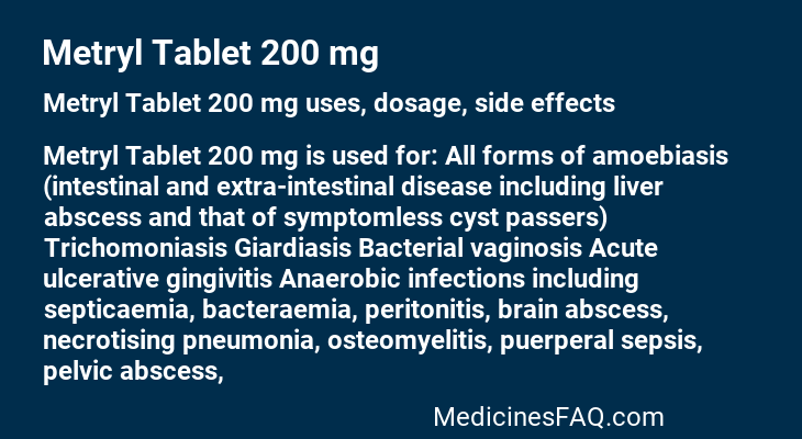 Metryl Tablet 200 mg