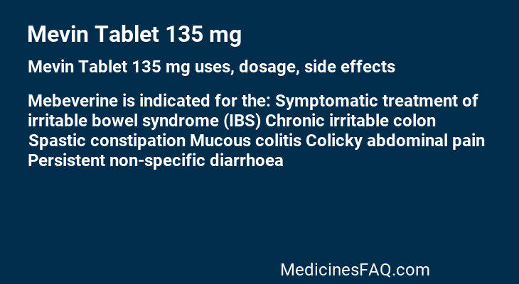 Mevin Tablet 135 mg