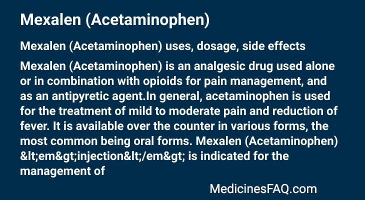 Mexalen (Acetaminophen)