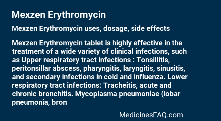 Mexzen Erythromycin
