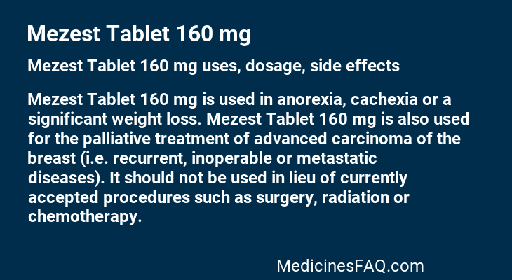 Mezest Tablet 160 mg