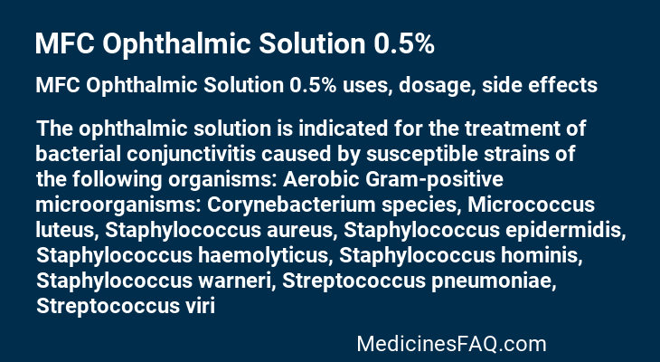 MFC Ophthalmic Solution 0.5%