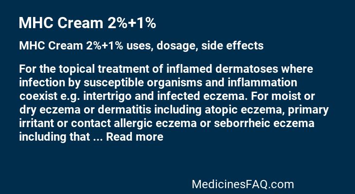 MHC Cream 2%+1%