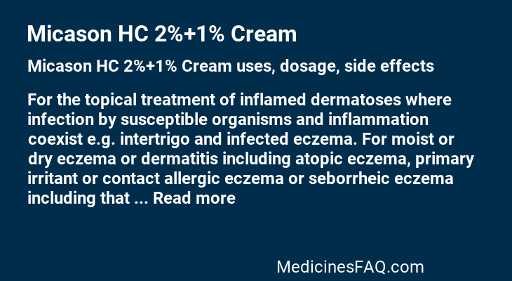 Micason HC 2%+1% Cream