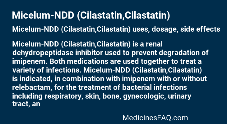 Micelum-NDD (Cilastatin,Cilastatin)