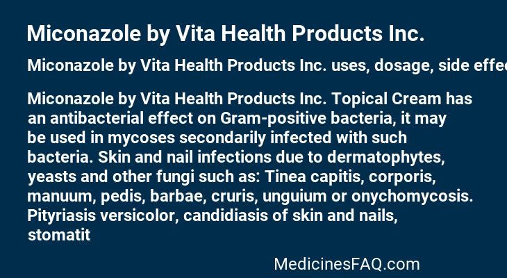Miconazole by Vita Health Products Inc.