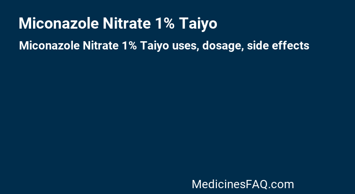 Miconazole Nitrate 1% Taiyo