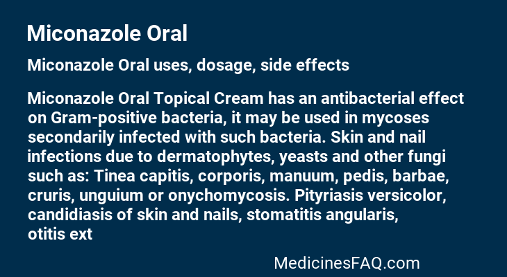 Miconazole Oral