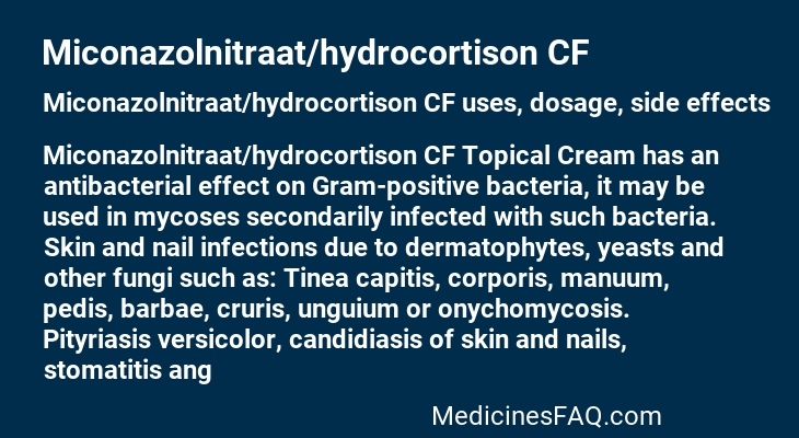 Miconazolnitraat/hydrocortison CF