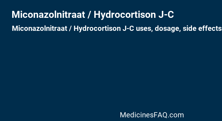 Miconazolnitraat / Hydrocortison J-C