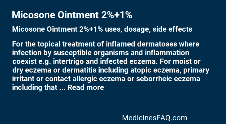 Micosone Ointment 2%+1%