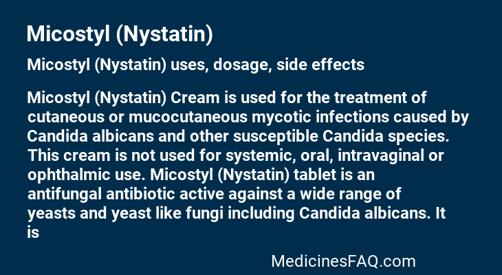 Micostyl (Nystatin)