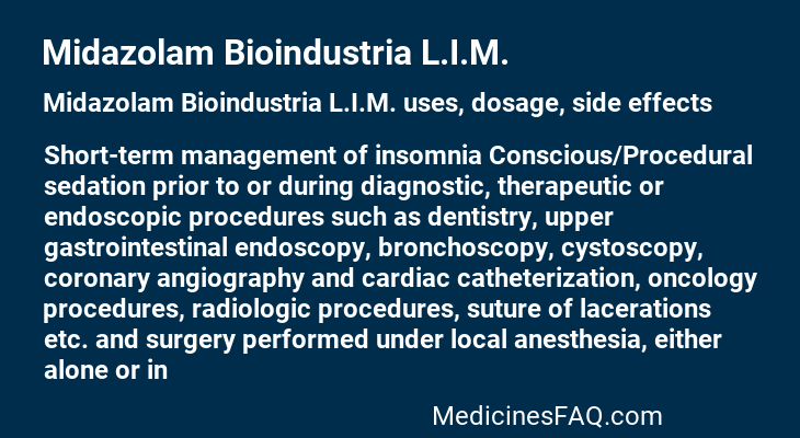 Midazolam Bioindustria L.I.M.