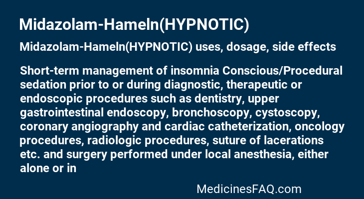 Midazolam-Hameln(HYPNOTIC)