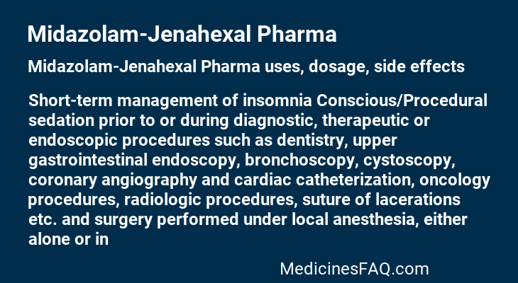 Midazolam-Jenahexal Pharma