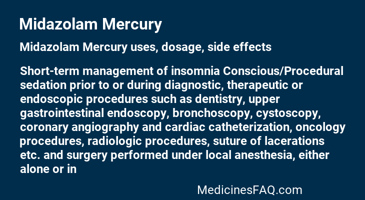 Midazolam Mercury