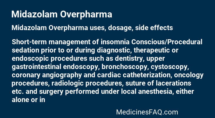 Midazolam Overpharma