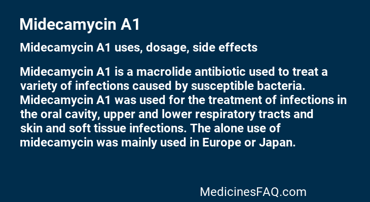 Midecamycin A1