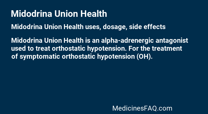 Midodrina Union Health