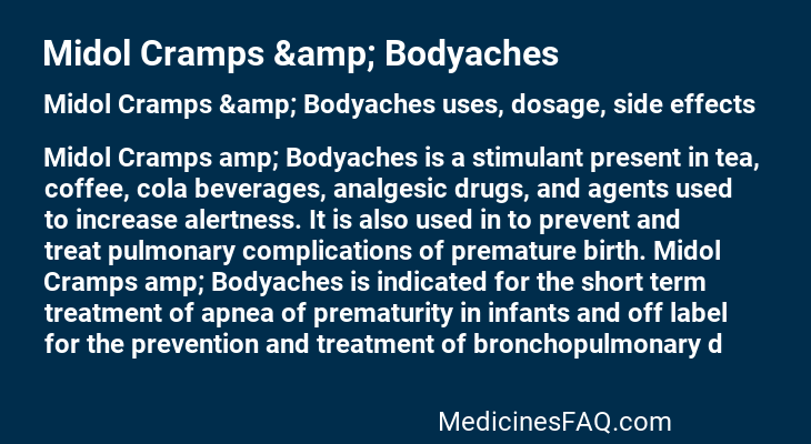 Midol Cramps &amp; Bodyaches