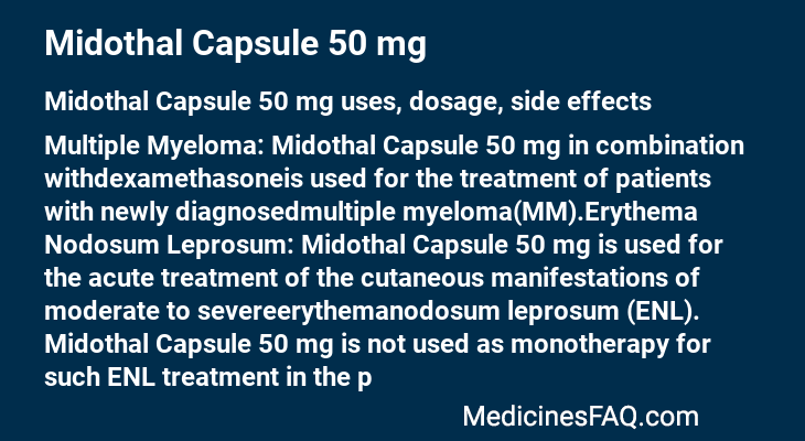 Midothal Capsule 50 mg