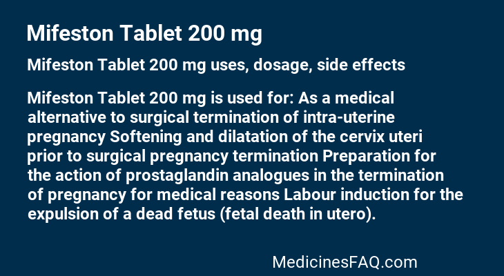 Mifeston Tablet 200 mg