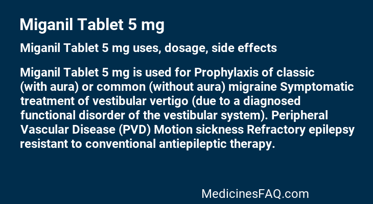 Miganil Tablet 5 mg