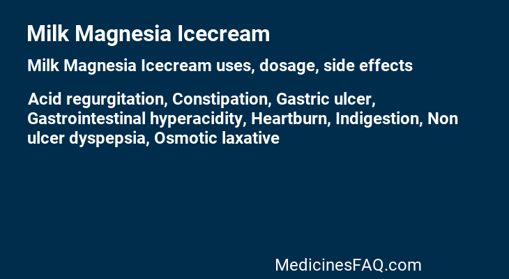 Milk Magnesia Icecream